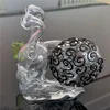 Glass Water Bong Cute Rig Mini Bongs Heady Pipe Hookah 10MM Female Joint Snais Shape Bubbler Recycler Pipes Dab Rigs Craftbong