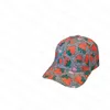 Söt jordgubbstryckt bollmössa Casual Canvas Cap Kupol Justerbar Sport Keps Holiday Letter Beach Hat