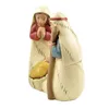 Objets décoratifs Figurines scène de la nativité ensemble Statue bébé jésus berceau de noël marie Miniatures ornement église cadeau résine