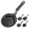 Mini Pancakes Machine Frukost Pot Egg Cake Flip Omelette Mold Non-Stick Frying Pan Pancake Maker For Home Kitchen Tools 220517