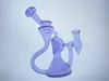 Nieuwe Chinese glazen waterpijp rechte bodem mooie recycler bongglas handwerk 14 mm kom banger