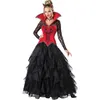 Tema Costume Halloween Sexy Vampire Women Masquerade Party Cosplay Vestido gótico Juego de ropa Witch Witch
