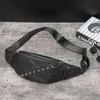 PU lederen heupzak klinknagel ontwerp Fanny Pack mannelijke taille voor mobiele telefoon reisschouderschouderpakken voor 2022 220610