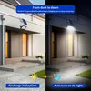 Solar Garden Light Outdoor 30W 40W 60W 200W 200W 300W Solar Security Security Motion Sensor IP67 مقاوم للماء مع التحكم عن بُعد 16.4 قدمًا لعلامات الحظيرة