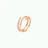 Multilayer Nail Band Love Ring Womens Stainless Steel Fashion Designer With Diamond Rings Man Wedding Jewelry Gift