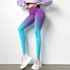 Inlumine Yeni Dikişsiz Taytlar Yüksek Bel Kadın Fitness Yoga Pantolon Seksi Push Up Spor Spor Slim Streç Koşu Taytları J220706