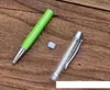 Nouvelle mise à jour bricolage diamant Tube vide stylos à bille en métal auto-remplissage flottant paillettes fleur séchée cristal stylo stylos à bille