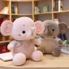 Nuovo giocattolo creativo della peluche della bambola dell'elefante del bambino della cinghia del cotone sveglio giù per placare il commercio all'ingrosso del punto della fabbrica delle bambole dell'elefante dal naso lungo