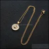 قلادة قلادة المعلقات المجوهرات الفولاذ المقاوم للصدأ سلسلة الأبجدية حرف الزركون اسم نيقة dhmat