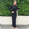 Etnische kleding Vestidos Abaya Dubai Turkije Kaftan Arabische moslim hijab lange jurken voor vrouwen gewaad Musulmane Longue Islam