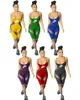 Designer Rompers Womens Jumpsuit Shorts Summer Clothes Sleeveless Sexy Solid Color Y2K Wholesale Items for Business K207