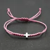 Bracelets de charme Mode coloré tissé corde chaîne bracelet Boho croix pour femmes filles bijoux faits à la main enfant chanceux cadeaucharm Lars22