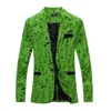 Linen designer Men Clothing Luxury Designer Mens Blazer print Jacket Stylish Fancy Brand floral Males Suits Blazers 220527