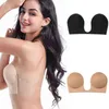 5pc Kadın Kesintisiz Strapless Bralette Silikon Kendinden Yapışkan Yapışkan Sütyen Düz Renk Arka Push Yukarı Görünmez Sütyen İç Giyim Y220725