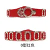 2022C mode ceinture élastique en strass femmes version coréenne robe polyvalente accessoires de décoration large joint de taille serti de ceinture élastique en strass