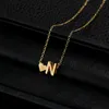 Color Letter Heart Initial Choker Gold Necklace For Women Fashion 26 Alphabet Pendant Girls Clavicle Chain Jewelry Lover Gifts