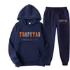 Automne / Hiver Marque TRAPSTAR Survêtement Sweat à capuche pour hommes Ensembles de mode Sweat-shirt en molleton Pantalon de survêtement 2 pièces Ensemble Harajuku Sportswear 220726