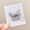 Mode Transparent côté Clip papillon cheveux griffe filles doux solide pinces Barrettes femmes cheveux accessoires