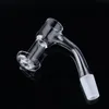 100% Quartz Entièrement Soudé Quartz Banger Terp Slurper Bord Biseauté Accessoires Pour Fumer OD 25mm 10mm 14mm Joint Mâle 45 90 Degrés En Stock