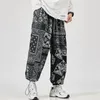 Calça de harém masculina moda jogadora calça coreana Homem coreano Loose Troushers de luta de rua engraçada calças casuais masculinas 5xl 220704