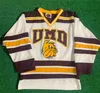 2022 NCAA Custom UMD Minnesota Duluth Bulldogs Maglia da hockey cucita 21 Mason Raymond 21 Noah Cates 16 Brett Hull 12 Jack Connolly 7 Kyle Schmidt 33 Kasimir Kaskisuo