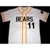 Glamit Bad News Bears Baesball Movie Jersey Button Down White 100% сшитые на заказ майки бейсбола любое название номер винтажный оптом