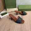 I tacchi più alla moda Con scatola e sacchetto per la polvere Scarpe da donna Sandali firmati Sandali di qualità Altezza tacco e sandalo Scarpe piatte Scivoli Ciabatte per marca01026