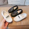 Spring Autumn Boys Flats Shoes Patent Leather Solid Non Slip Kids Moccasins Shoes Comfortable Soft Bottom Children Loafers Size 21-30