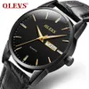 2021 New Olevs 브랜드 남성과 여성 커플 이중 달력 New Quartz Watch