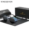 Genuíno Kingseven Retro Rodada Steampunk Óculos de Sol Homens Retro Mulheres Óculos de Sol Shades Vintage Travel Eyewear Gafas 7550 220531