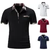 Polo skjorta herr 2023 sommar polo t-shirt m￤n kort ￤rm h￶g kvantitet polo herrkl￤der