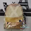 2022 Classic designer splicing backpack sports leisure bags mens and womens canvas camouflage travel bag handabg large capacity schoolbag