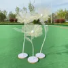 Поппи Ронд шелковая пряжа моделирование цветочной свадьбы на открытом воздухе, установка гигантская розовая украшение