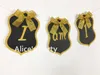 Decorazione per feste fatta a mano in oro nero Honey Bee Tema Decorazioni di compleanno Tutu Gonna Cappello Rag Tie Banner I Am 1 Garland Po PropParty