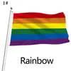 Stock Rainbow Flag Banners 3x5FT 90x150cm Polyester Banners Colorful LGBT Prada Decoration Banners
