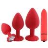 4st. Vibrator Butt Plug Anal s unisexy sexig stopper silikonverktyg sexig spänning leksaker uppsättning för män kvinnor kupp skönhet föremål