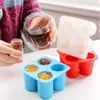 Fai da te Coppe per il ghiaccio a quattro fori in estate Modellazione creativa Stampi per la produzione di ghiaccio Tazze commestibili Vassoi per gelati Gadget per la cucina domestica