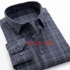 Men's Dress Shirts Arrival Fashion Cotton Smart Casual Plaid Men Long Sleeve Super Large Plus Size 2XL3XL4XL5XL6XL7XL8XL9XL10XLMen's Vere22