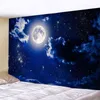 Tapisserie Psychedelic Moon Forest Sternenhimmel Home Decor Tapestry Hängende Wand CL