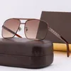 Fashion Sunglasses For Men Metal Square Gold Frame UV400 Unisex Vintage Style Attitude Sunglasses Protection Eyewear With Box
