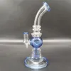 7.8in tubulações azuis tubos de vidro espesso Bongs de água de fumar água tubulação de água hookahs acessórios com tigela de 14mm