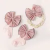 Sweet Korean Baby Girl Boy Socks Lace Ruffle Bow Newborn Bebe Cheap Stuff Floor Anti Slip Sox Kids Infantil Clothes Accessories J220622