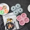 Sublimation Baking Moulds 4 CellsPink Silicone Material Small Donut Moldes Kitchen Bakings Tools Cake Decoration Pastry Baking Molds