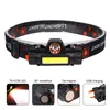 XP-G Q5 Huvudlampa Cob Work Headlight Head Lamp byggd 18650 Batterimagnet Vattentäta LED-glödlampor Camping Light Litwod D2.5