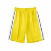 Мужские футбольные дизайнерские ладони Palmangel Mens Shorts Мужские женские дизайнерские короткие брюки Печать печать полоса