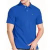 Polo da uomo a maniche corte di marca firmata Uomo 5XL tee bavero top business Hommes con logo