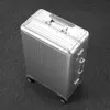 Resväskor berättelse 606 spinner aluminium rese resväska 20 "24" 28 "check i rullande bagagepåsar på hjul
