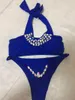 Women's Swimwear Bathing Suit Women Push Up Bikini 2022 High Waist Sexy Thong Rhinestone Bikinis 2 Piece Set Swimsuit Bra And Panty