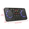 V300 Pro Sound Card Bluetooth 4.0 Noise Reduction Live Broadcast Audio Mixer for Live Streaming Re-Cording Singing (Black)