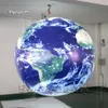 إضاءة شخصية قابلة للنفخ معلقة معلقة LED Planet Balloon Air Blloy Up Globe for Space موضوعية عرض حفلة